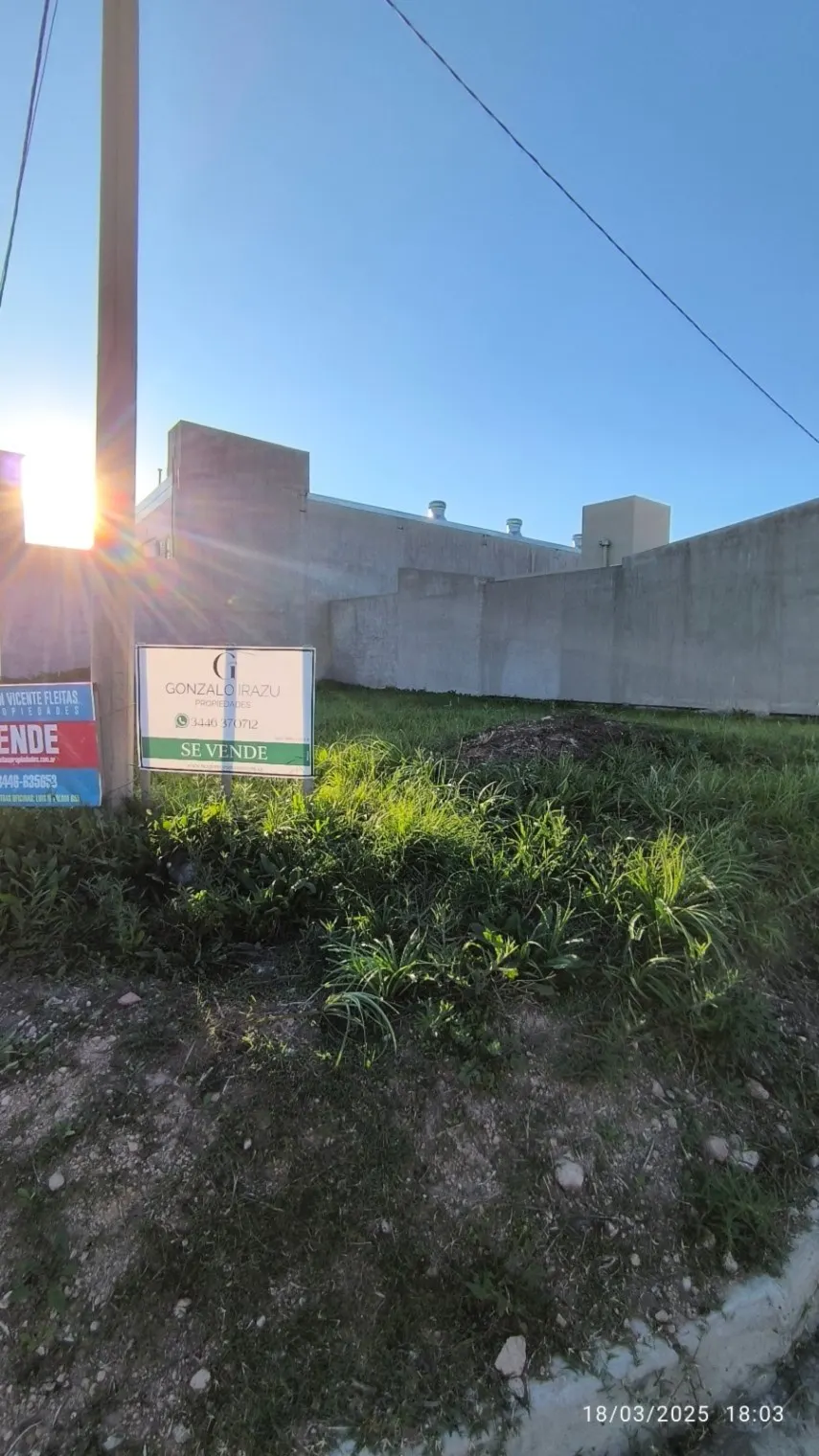 Lote en esquina, zona en crecimiento Gualeguaychu